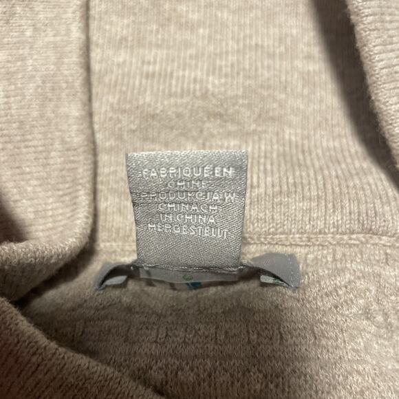 Skyr Sweater Womens Small Beige Funnel Cowl Neck Thumbholes Knit Pullover Top - Picture 4 of 10